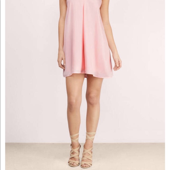 Tobi • light pink v-neck shift mini dress - Picture 6 of 6
